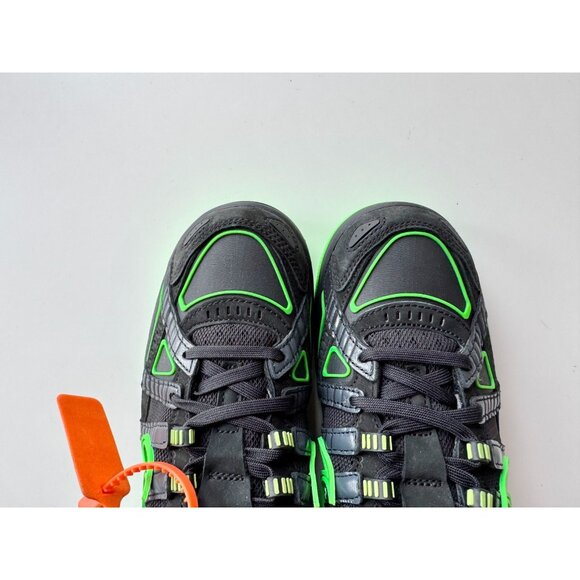 NIB 2020 NIKE x OFF-WHITE Air Rubber Dunk Black Green Strike Sneakers, Size 7 - Picture 5 of 16